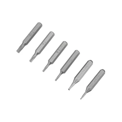 Uxcell 6Pcs Torx Screwdriver Bits Set 5/32 Inch Hex Shank T4 T6 T8 T10 P2 P5 Screwdriver Repair Bit Set Repairing Hand Tools