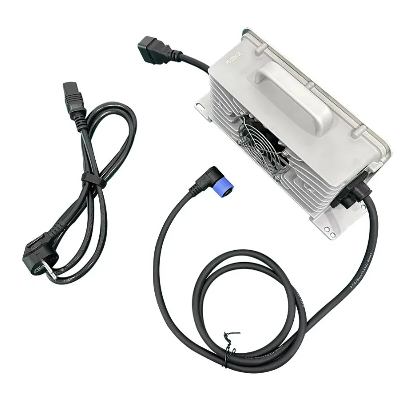 

2025 New StyleEU Plug 84V 20A Charger For 20S Li-ion Battery Pack With Rubber Cable Chogori 2+3 Connector With CAN Electric Moto