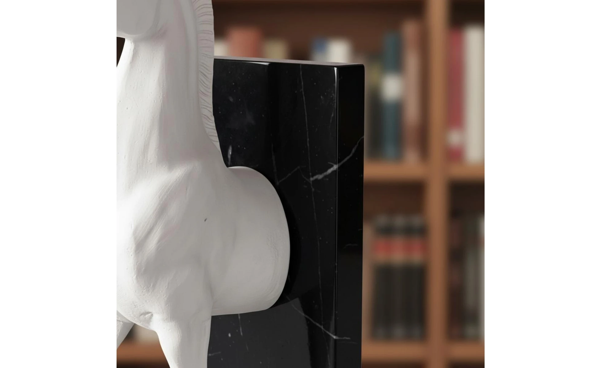 Horse Head Bookend Decorative Horse Head Bookends Creature Bookend Desktop Decoration Home Decor Rustic for Bookshelf, Desk