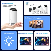 Magcubic Android 14 BT5.4 8K Support HY300 Pro Home Outdoor Projector, 290ANSI Native 720P, Mini Portable Full HD Beam 2