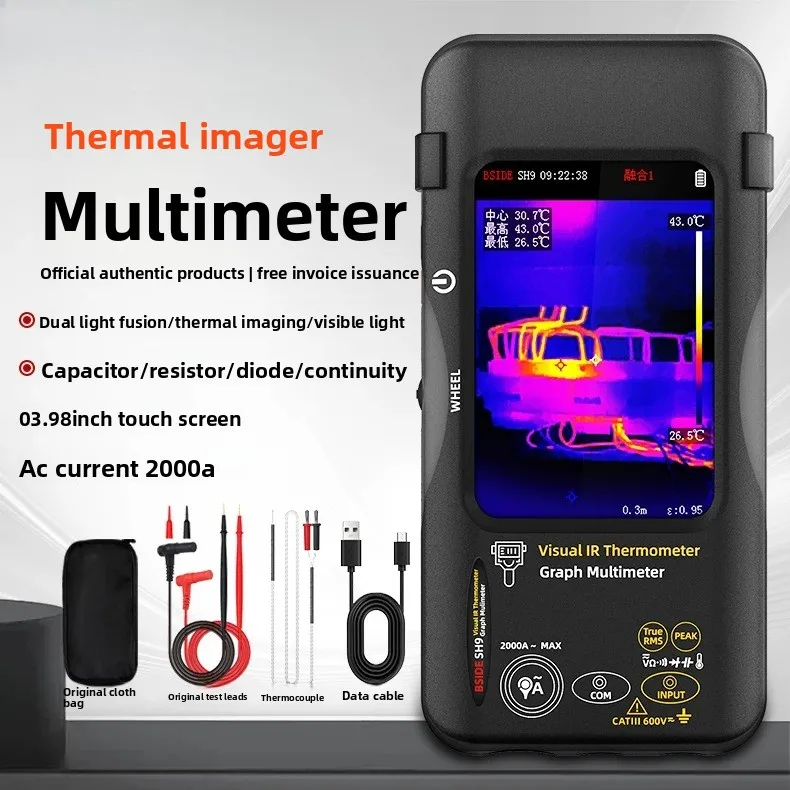 BSIDE SH9 Thermal Imaging Multimeter High Precision for Electronic Repair Leak Detection Temperature view 2