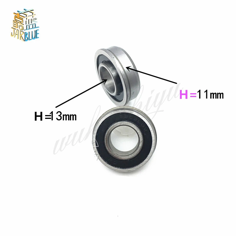 Wheelbarrow Bearing 20x35x11mm 12.8x35x11mm 15x35x11mm 16x35x11mm 19x35x11mm ( 2 Pc ) Garden Trolley Ball Bearings With Flanged