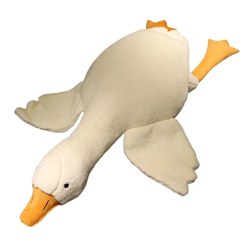 50-160cm Extra Large Cute Big White Goose Plush Toy Cute Big Duck Animal Plush Stuffed Doll Super Soft Sleeping Pillow