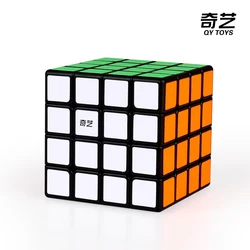 Qiyi Qiyuan 4X4 Stickerless Zwart 4X4X4 Magische Kubus Snelheid Puzzel Qiyuan S2 Racing Cubo Magico Educatief Speelgoed Cadeau