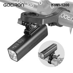 Gaciron KIWI 1200lm Anti-Glare Bicycle Front Light Optional Bluetooth Remote Control C-C Rechargeable IPX6 Waterproof Bike Light