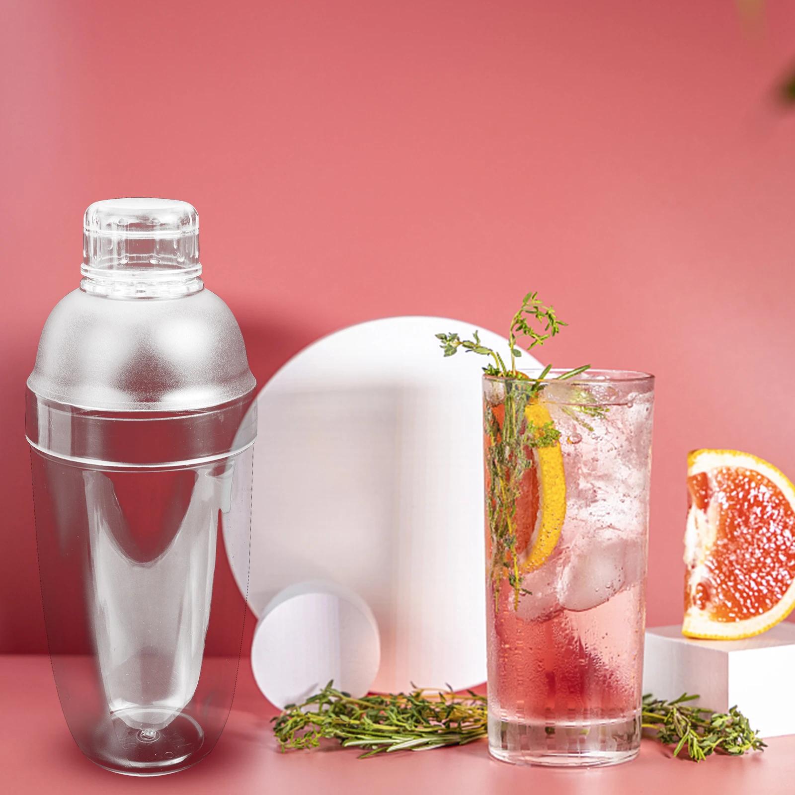 

Cocktail Shaker Milk Tea Mixer Mixing Cup Multi function Drink Mixer Professional Bartender Home Bar Use Plastic