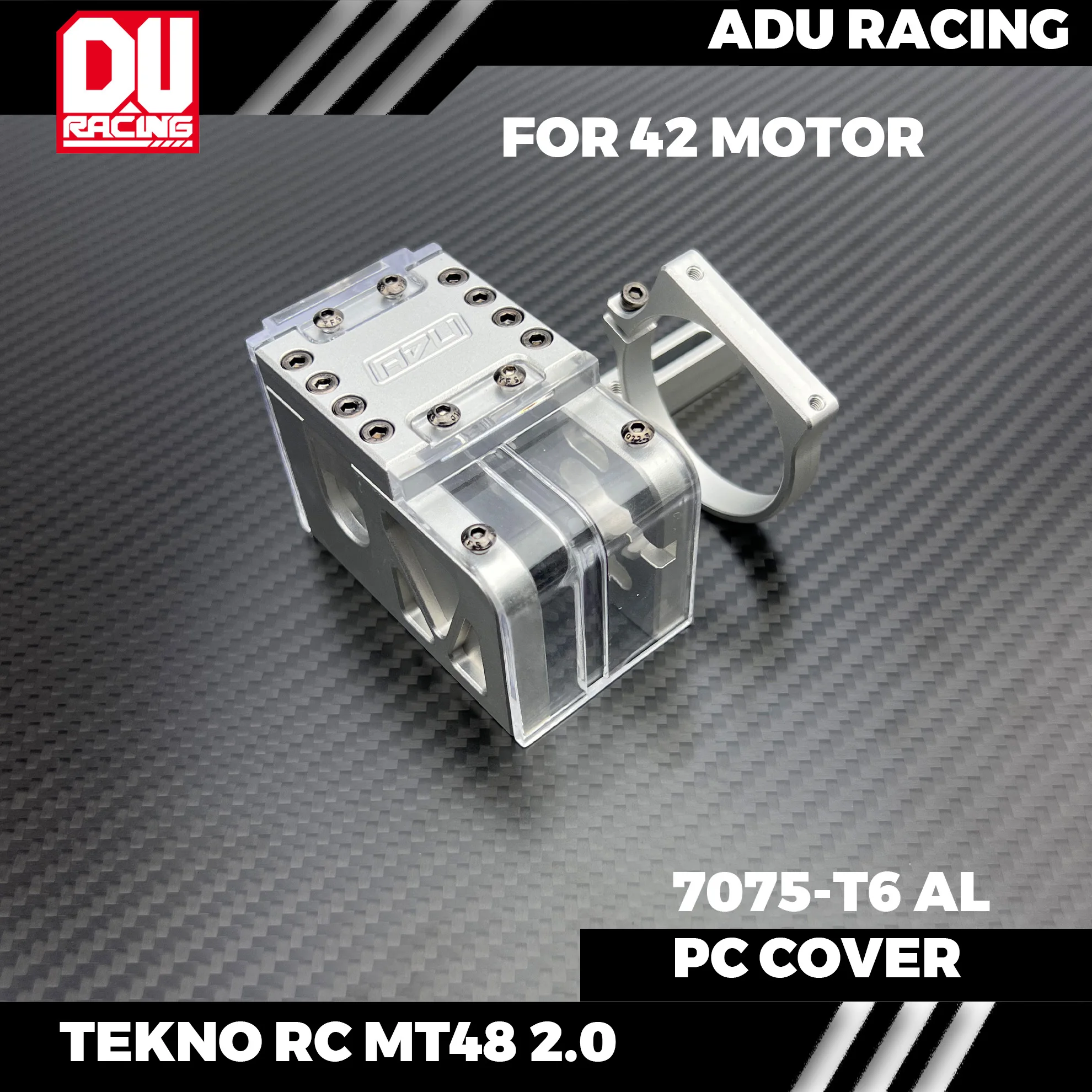 

ADU RACING 7075-T6 42 MOTOR MOUNT CENTER DIFF MOUNT COVER For TEKNO RC MT48 2.0