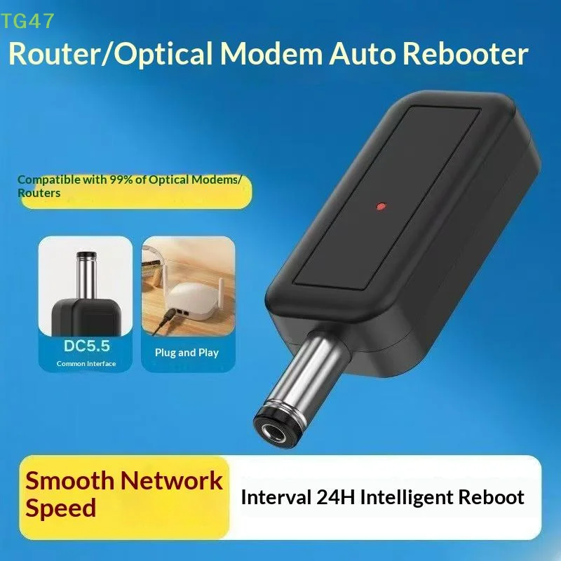 【LS】1/3/5Pcs 24H Automatic Power Off Reset Tool DC WiFi Auto Reboot Router 5.5x2.1mm Restart Control Line 5V-24V