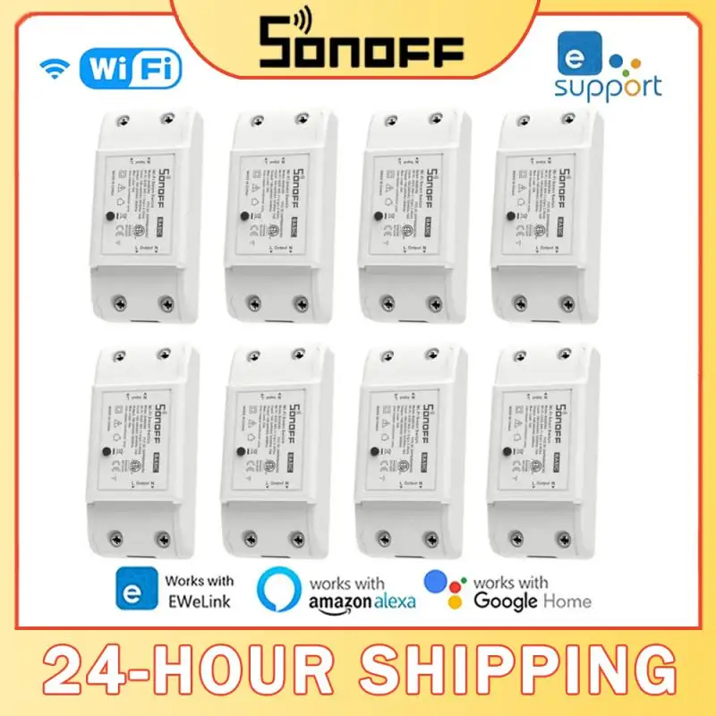 

Умный выключатель SONOFF Basic R2/RFR2, 433 МГц, Wi-Fi, беспроводной модуль автоматизации умного дома, управление через Ewelink Alexa Google Home