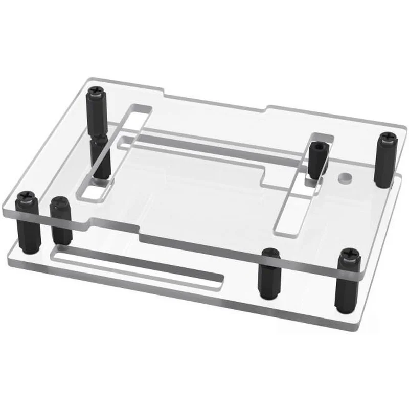 DT98 Transparent Case for Arduino for UNO Q, Compatible with for UNO Media Carrier Board, Opening Design, Plastic Shell
