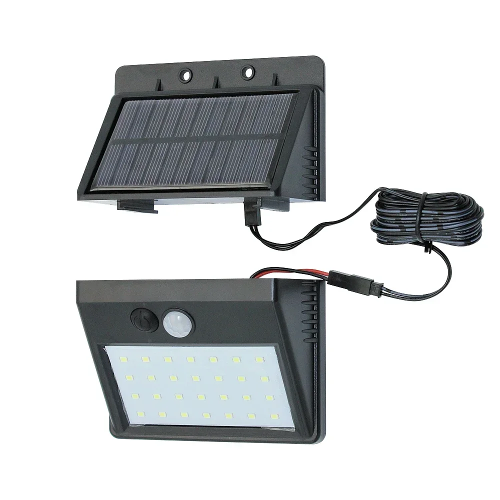 

1 x Separable Outdoor 28 LED Solar Lamp 3 modes Waterproof PIR Motion Sensor Wall White Light For Home Garden Street Yard