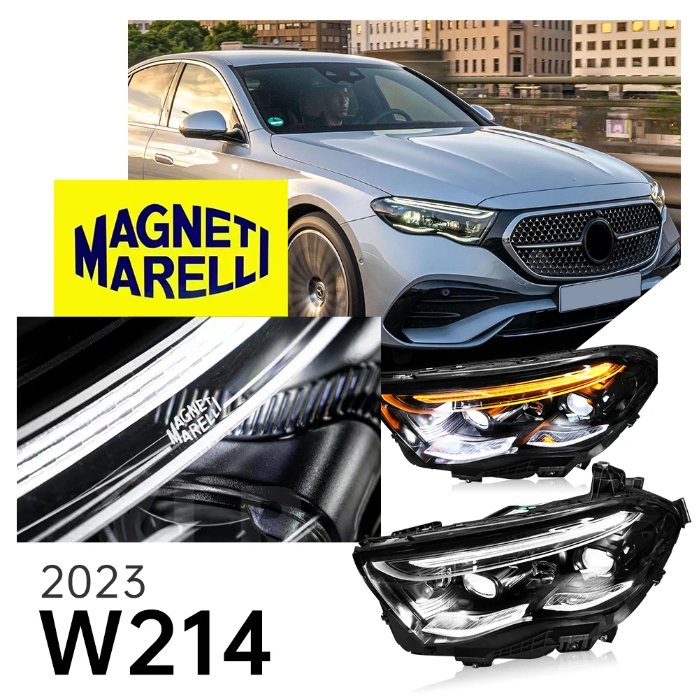 

Автомобильные фары для Benz E-Class W213 W214 Фара 2016-2024 Светодиодный проектор Дневные ходовые огни Автомобильные аксессуары 2 шт.