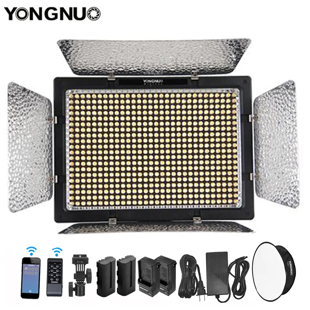 

Yongnuo YN600L II 3200-5500K Bi-color Remote Control CRI95+ 4800LM LED Video Light Panel for Makeup TikTok Live Fill Lighting