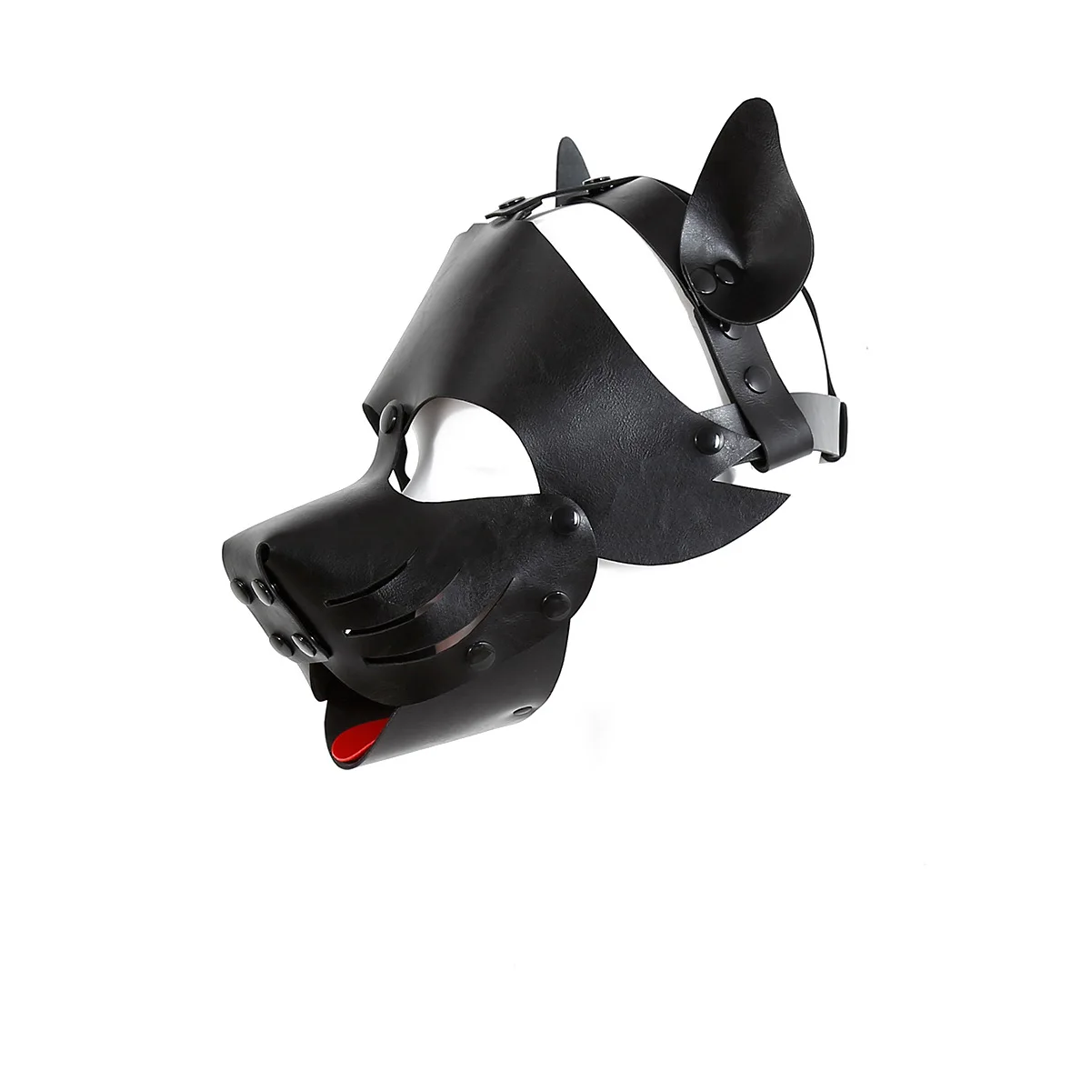 Odgrywanie ról Puppy Hood Neoprene Masks Muzzle Adult Cosplay Games Pu Fashion Face Head Cover Play Boy Costume Sexy Bar Party