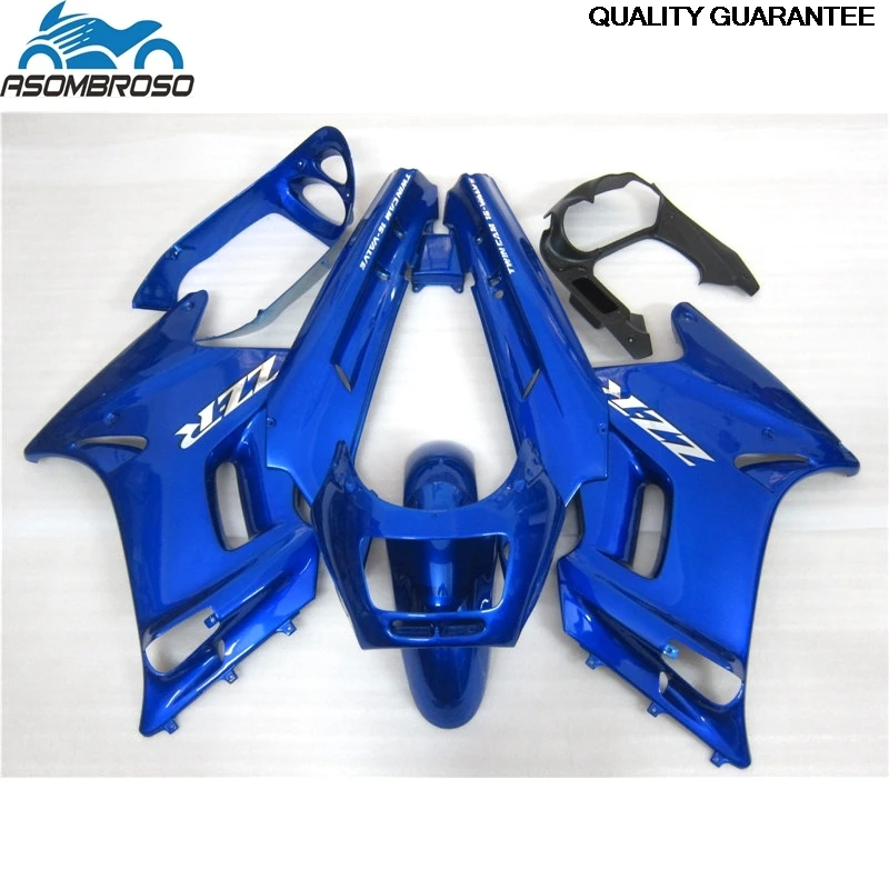 Plastic Motorcycle for Ninja ZZR 250 fairing kit 1997-2007 blue black set zzr250 97 98 99 00 04 05 06 07 30