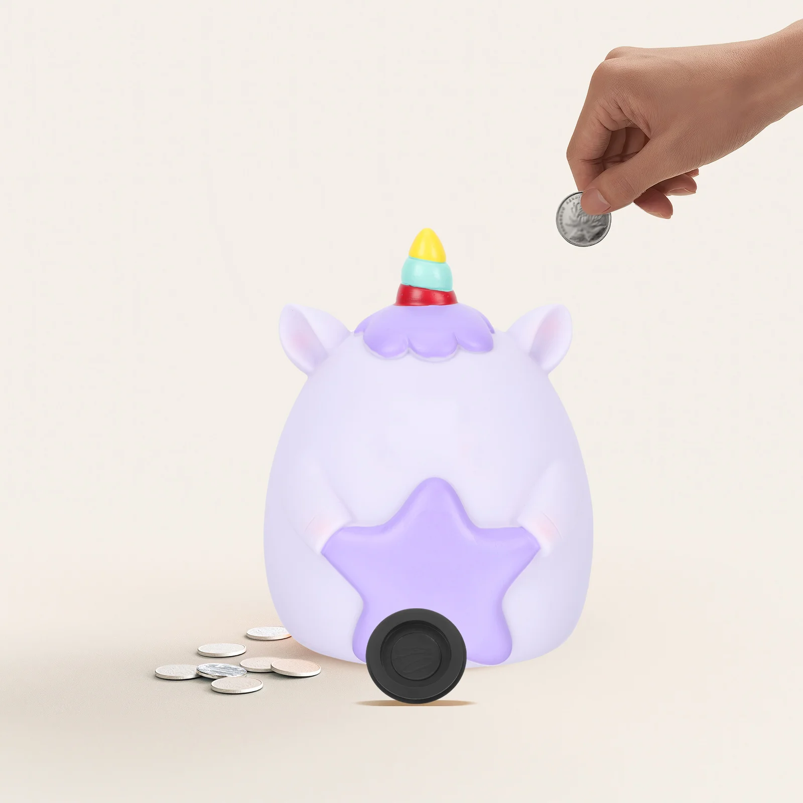 10pcs Saving Box Rubber Stopper: Small Round Black Piggy Bank Bottom Plug Durable Elastic Closure For Bank Replacement