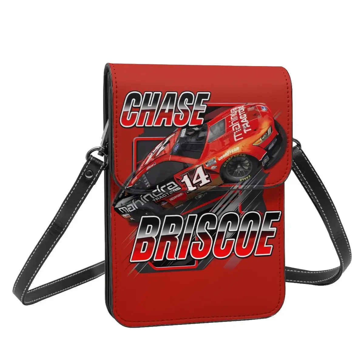 Chase Briscoe 14 Crossbody Wallet Cell Phone Bag Shoulder Bag Cell Phone Purse Adjustable Strap