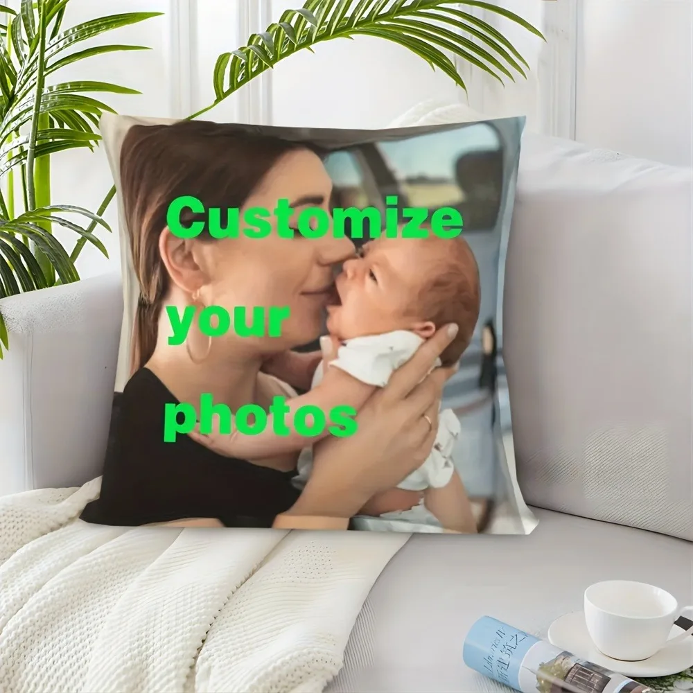 Custom Pillow Case Cushion Personalized Cozy Pillowcase Printed Your Design Picture Text Home Decorative Pillows Household Gifts