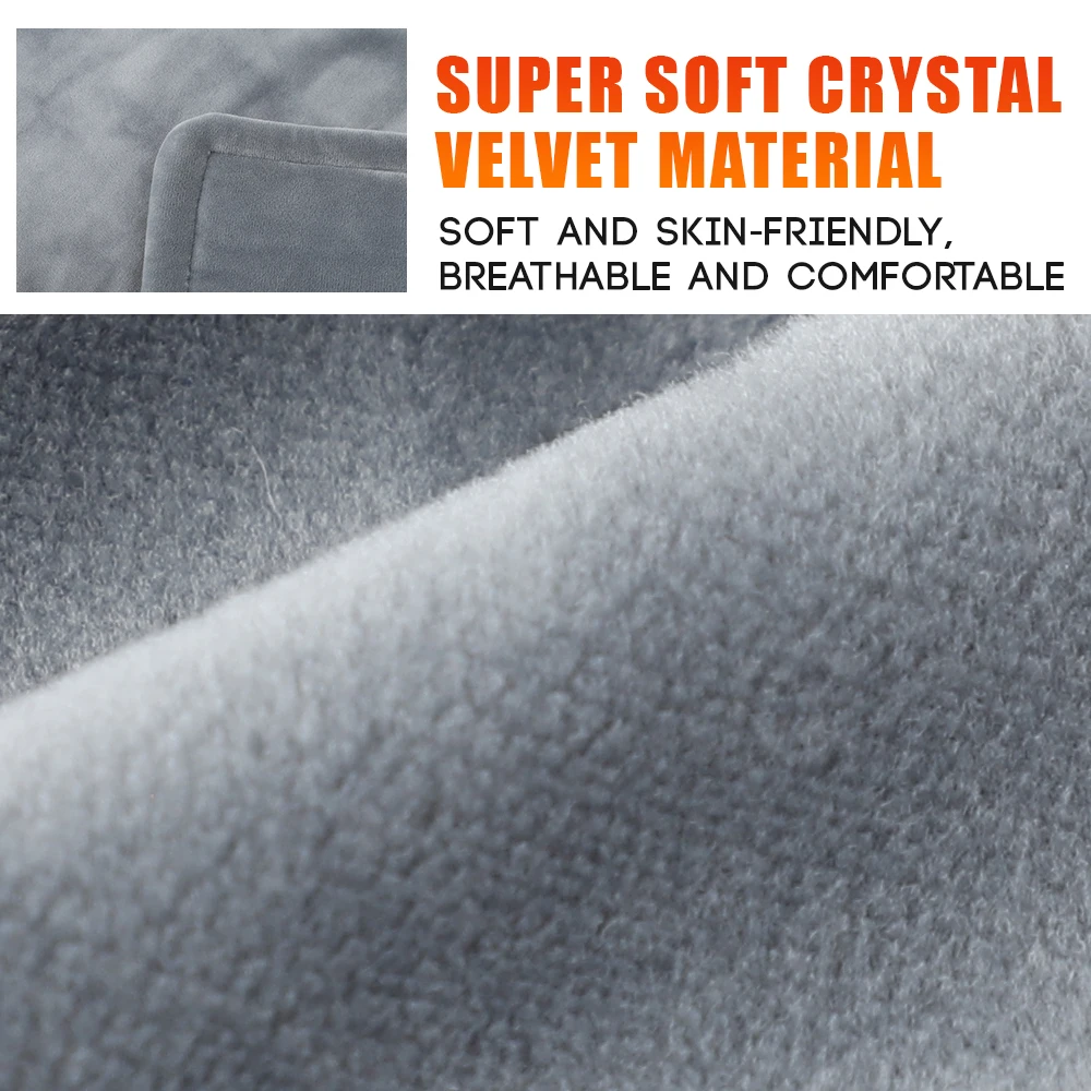 Electric Heated Shawl, Heating Pad for Neck and Shoulders, Wearable Blanket with 10 Heat 3 Timers Auto Shut Off, Washable Office