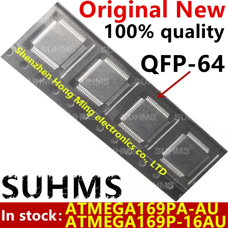 (10piece)100% New ATMEGA169PA-AU ATMEGA169P-16AU ATMEGA169PA AU ATMEGA169P 16AU QFP-64 Chipset