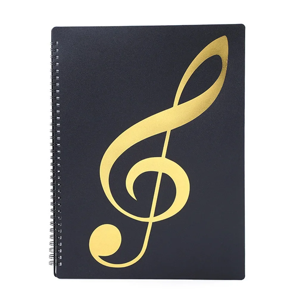 Transparent Film Music For Score Folder for A4 Sheets Features Water Resistant Properties and Secure Paper Grip