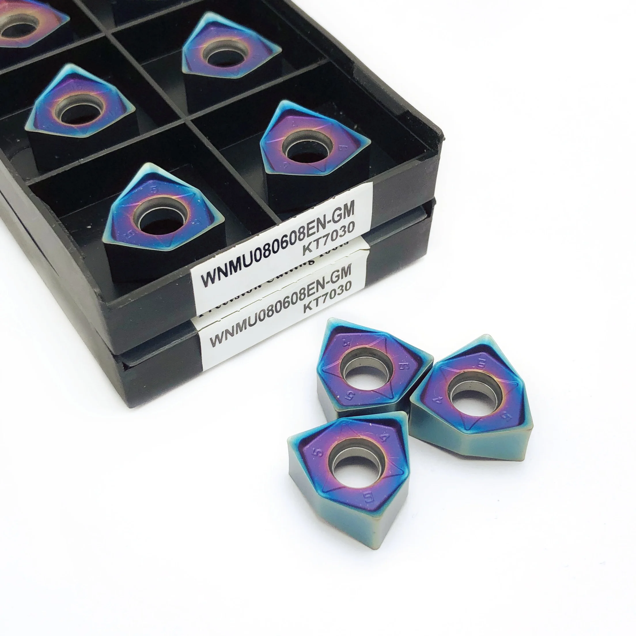 Alta qualità 10 pezzi muslimah KT7030 inserti per fresatura in metallo duro lame per utensili da taglio Face End Mill Cutter tornio