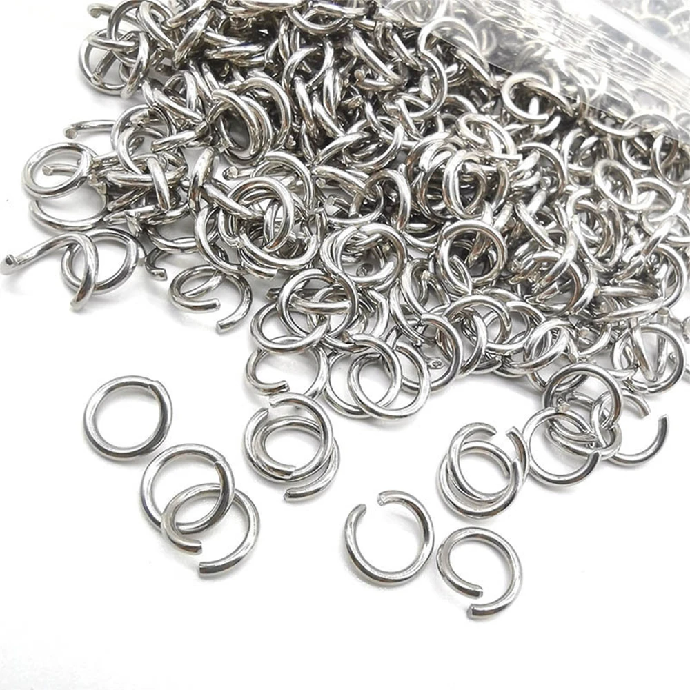 Cordial 2000-10000 Uds. Anillos de salto divididos de acero inoxidable para accesorios y componentes de joyería DIY anillos abiertos de un solo bucle # 195343