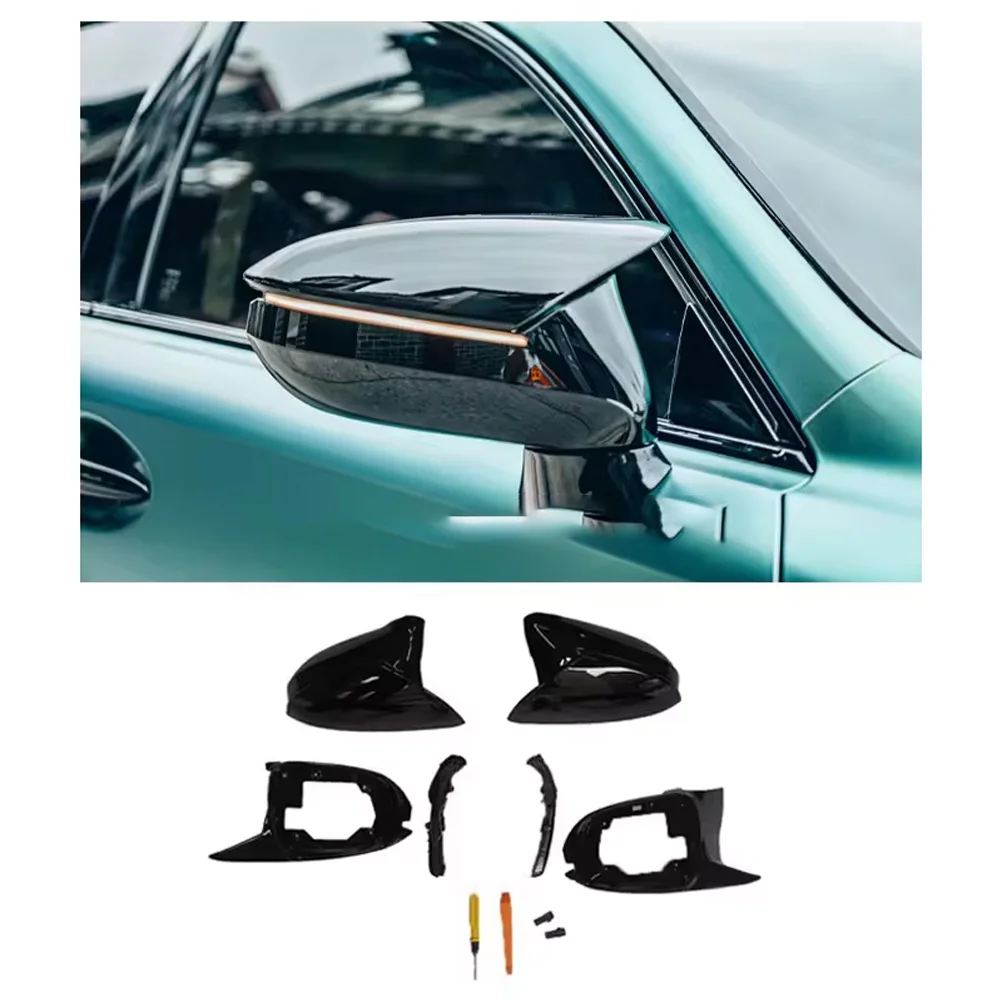 Running Water Steering Lamp Horn View Mirror Cover Suitable for Lexus Is300 Body Kit from 2006 2009 2012 Mirror Housing Rearview