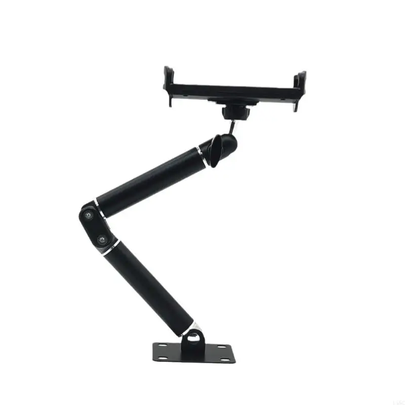 U55C Tablet Wall Mount Adjustable Long Arm with Two Extendable Clamps for Any Setting, Holds 4 13inch Devices