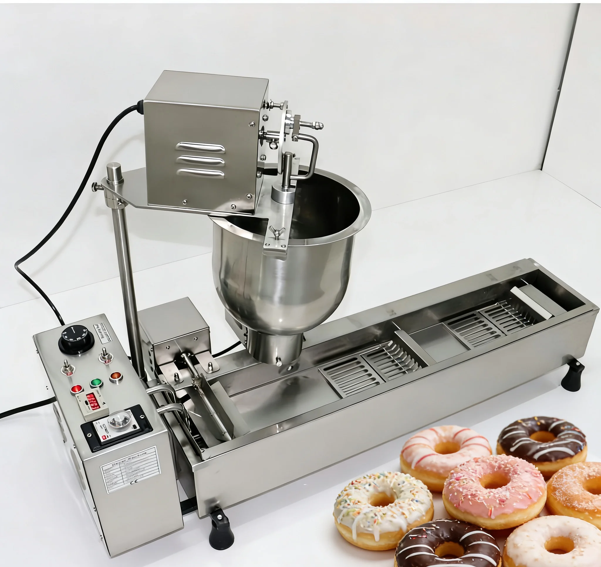 Industrial Electric Mini Donut Ball Maker Machine For Machine Commercial Food Grade Stainless Steel Donut Making Machine