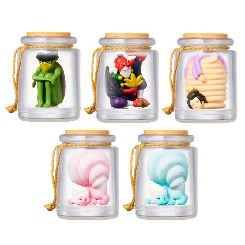 

Бутылка монстров японская легенда Gashapon игрушки Kappa небесная собака девятихвостая лиса креативная фигурка модель украшения игрушки