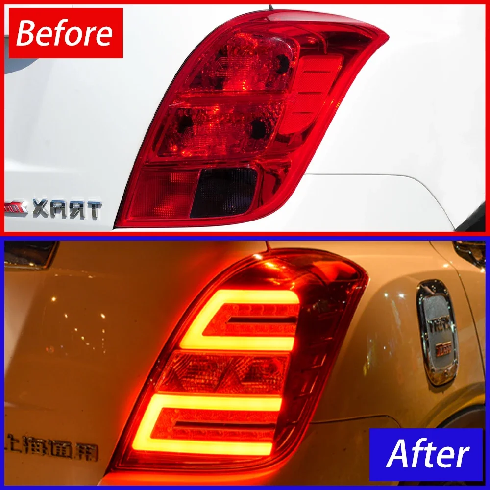 Conjunto de luces traseras de coche para Chevrolet Trax Tracker 2014-2015 lámparas traseras de coche actualización Led resalta los accesorios de luces de freno