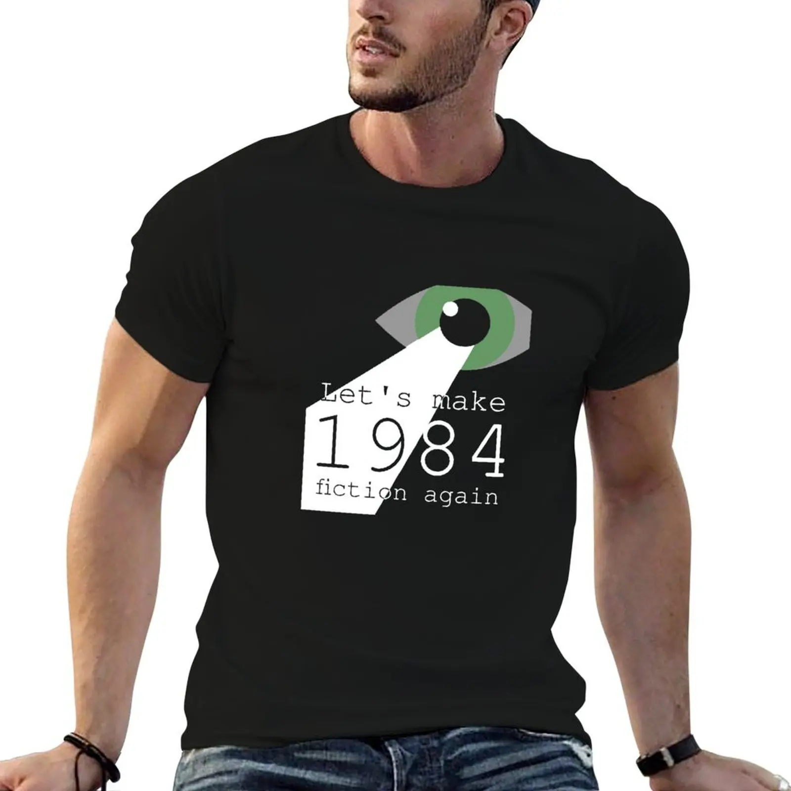 Let's Make 1984 Fiction Again T-Shirt anime tshirt cute clothes shirts graphic tee men