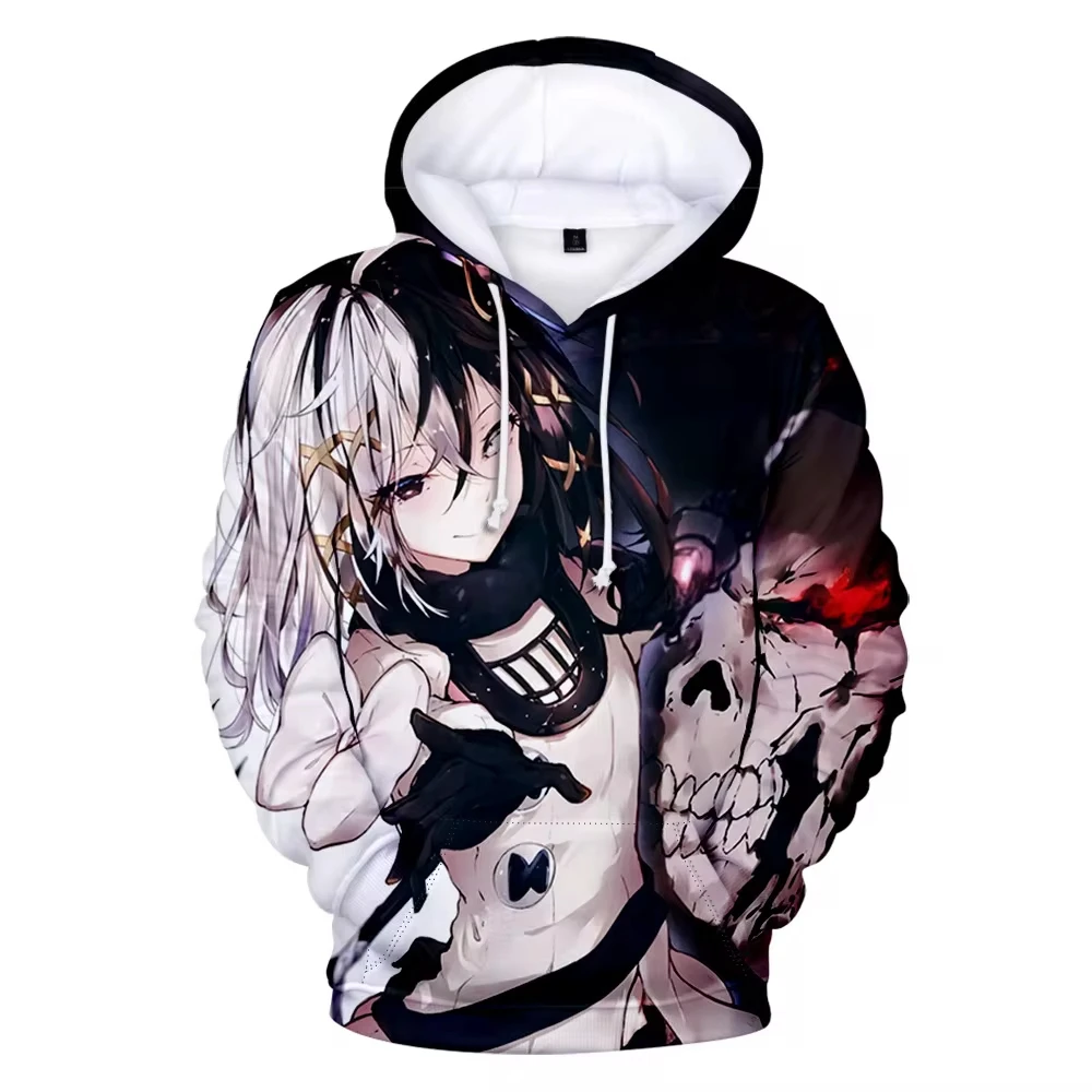 New Anime Overlord Albedo 3D Printed Men's Hoodie Casual Long Sleeves Oversized Outdoor Pullover Sweatshirt Unisex Clothing