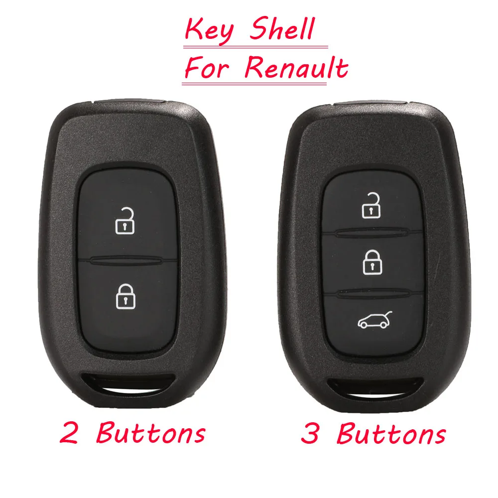 Jingyuqin New 2/3 Buttons Remote Car Key Shell For Renault Symbol Trafic Dacia Logan Lodgy Dokker Duster Clio4 Sandero