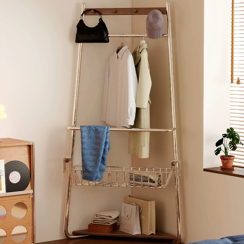 Wood Storage Large Clothes Rack Drying Automatic Design Living Room Clothes Rack Bedroom Luxury Colgador Ropa Furniture For Home