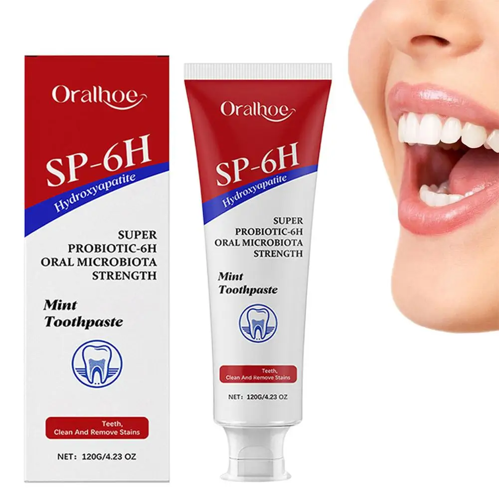 SP-6 Whitening Toothpaste Probiotic Tooth Cleaner Removal Plaque Stain Reduce Yellow Oral Clean Dental Whitening SP 6 Toothpaste