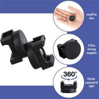 ABKO-15 Pieces Magnetic Cable Clips Zip Tie Mount Base Magnetic Wire Holder Multipurpose Cable Ties Management Base