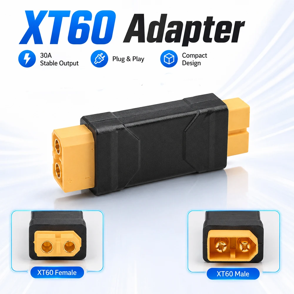 XT60 Male/Female to XT60 Plug Female/Male Adapter Converter Connector For RC Toys Radio-Controlled Car Remote Control Aircraft