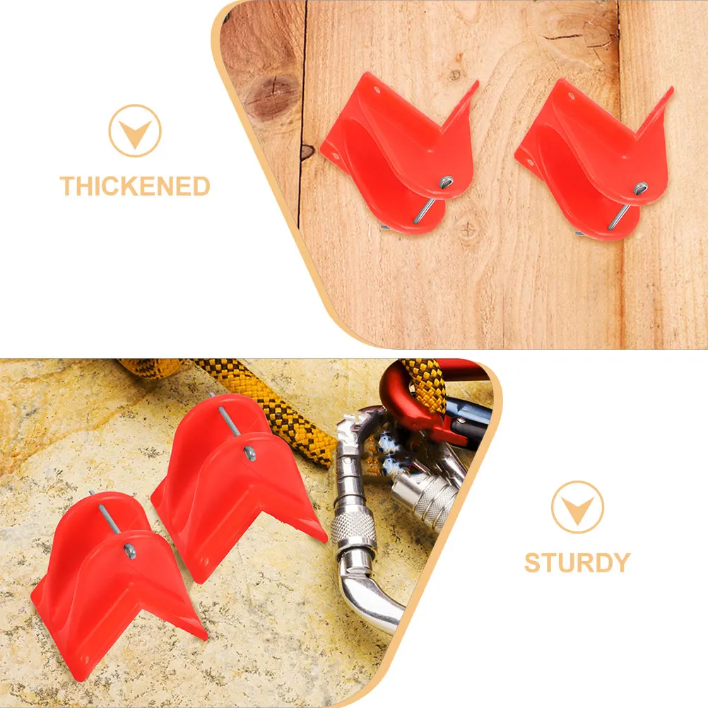 

4 Pcs Outdoor Angle Guard Rope Protector Mountaineering Plastic Climbing Protectors