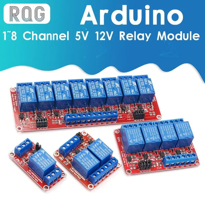 1 2 4 8 Channel 5V 12V Relay Module Board Shield with Optocoupler Support High and Low Level Trigger for Arduin0