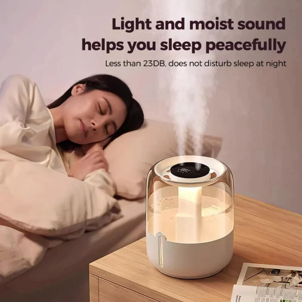 6,8L Ultraschall-Kaltnebel-Luftbefeuchter, Ultra-Leise, Nachtmodus, BPA-frei, Flüsterleise für Zuhause, Babyzimmer, Schlafzimmer/Wohnzimmer – Detail 1