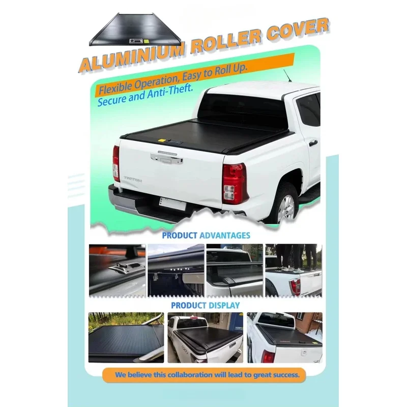 Factory Sale Hot Selling Retractle Pickup Hilux Roller -Rusted Waterproof Truck Bed Tonneau Cover