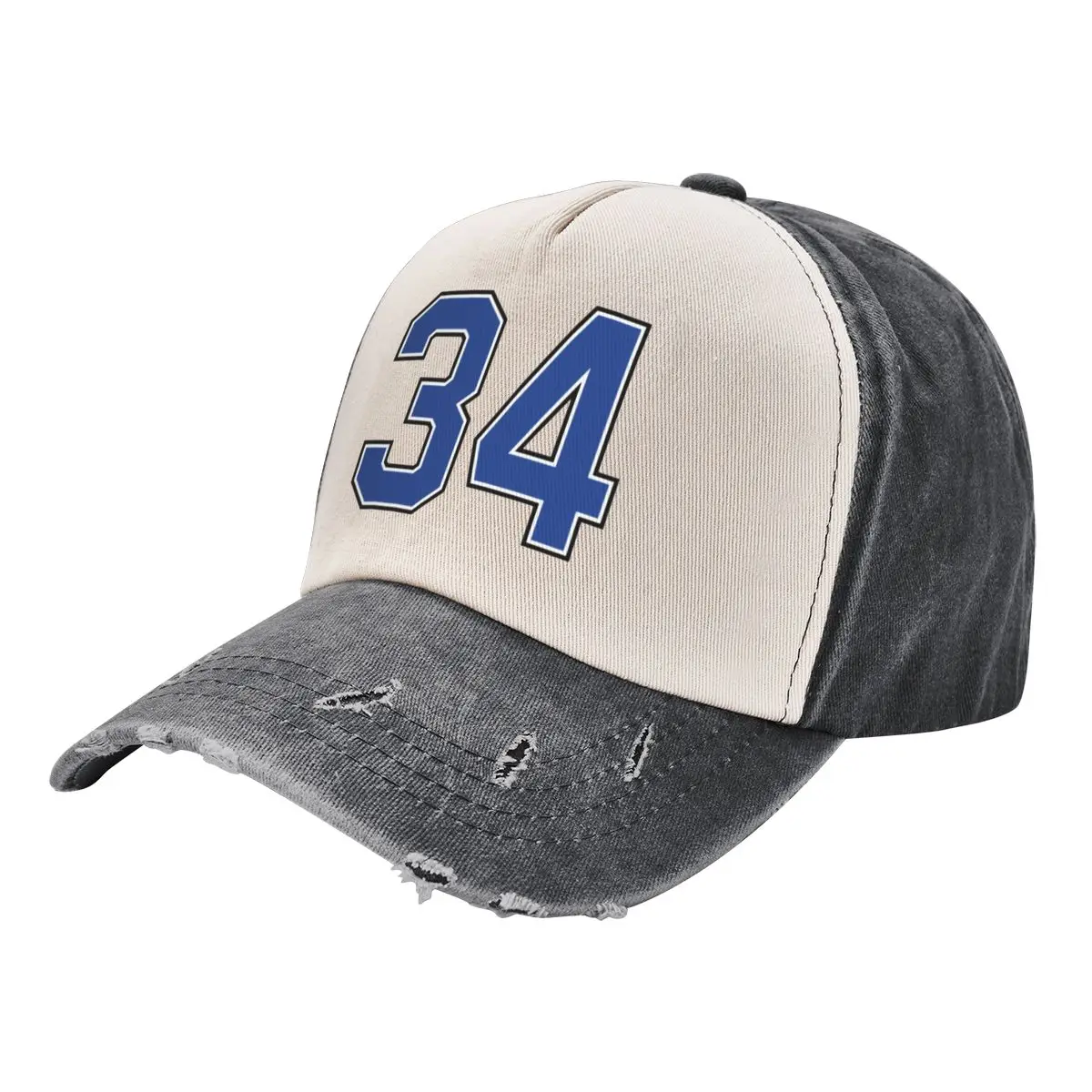 Number 34 lucky sports jersey thirty four Baseball Cap summer hat Sun Cap Baseball Men Women's