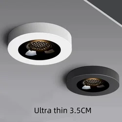 Fashionable ultra-thin 3.5CM surface mounted anti glare full spectrum COB tube lamp, home living room hallway, no opening