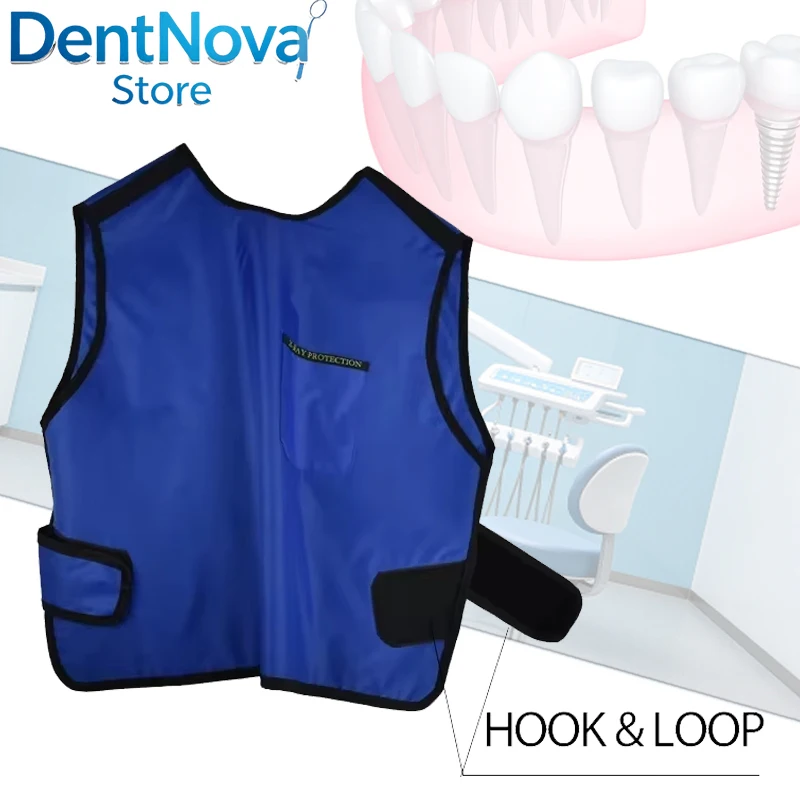 

Professional Dental Lead Apron 0.35mm Pb Equiv, Soft Breathable X-Ray Vest Anti Radiation Protective Gear for Dentist