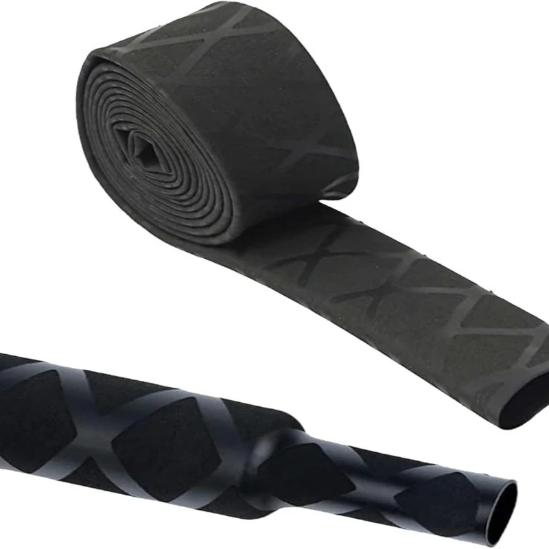 Heat Shrink Wrap Tubing Sleeve Waterproof Fishing Rod Bicycle Handles Grip Pole Wraps Non-Slip Insulated Abrasion Sleeves Tube