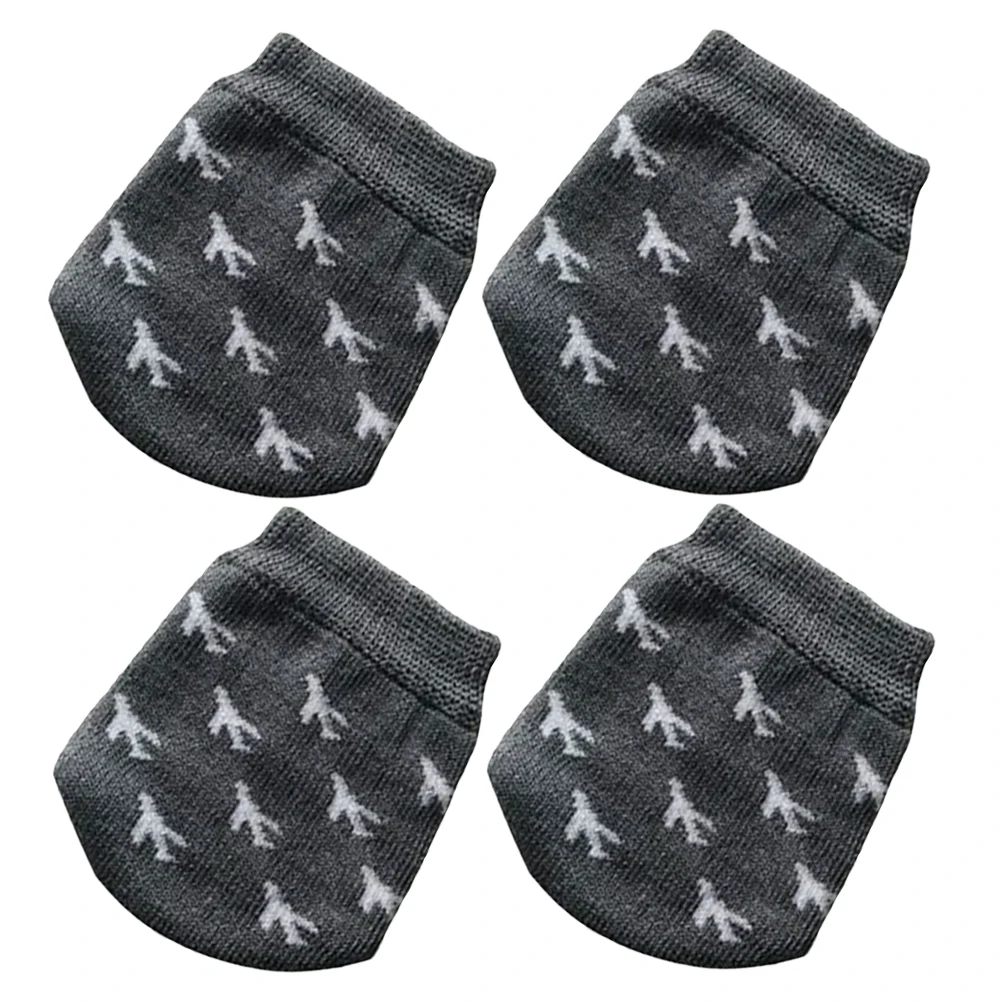 4Pcs Trolley Wheel Cover Chair Leg Floor Protector Easy Install Chair Feet Covers Non-Slip Furniture Pads Wheelchair Foot