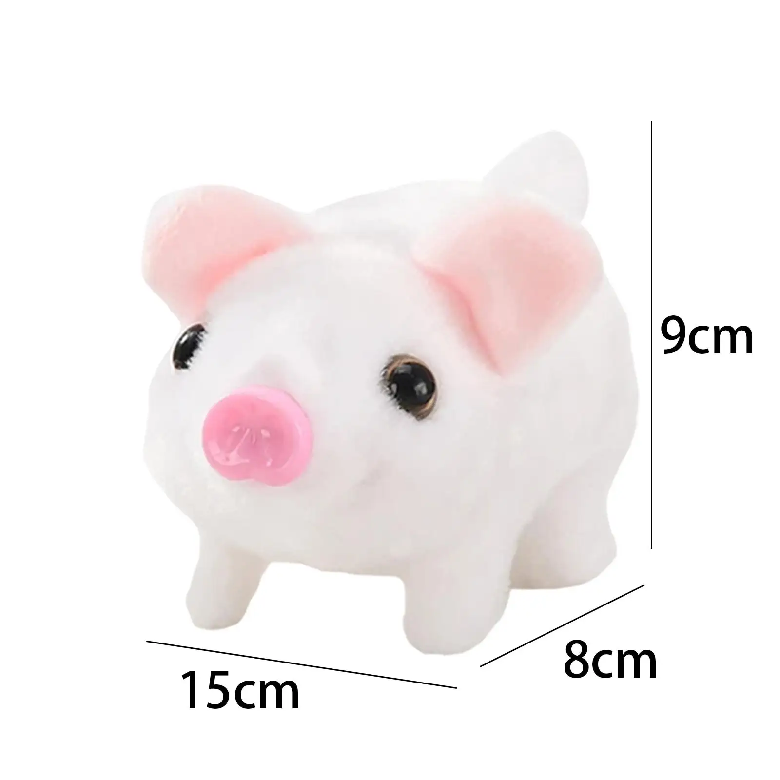 Plush Pig Electronic Toy Animated Soft Realistic Cute Piggy Moving Mouth Can Walk Make Sound for Children Kids Birthday Gift