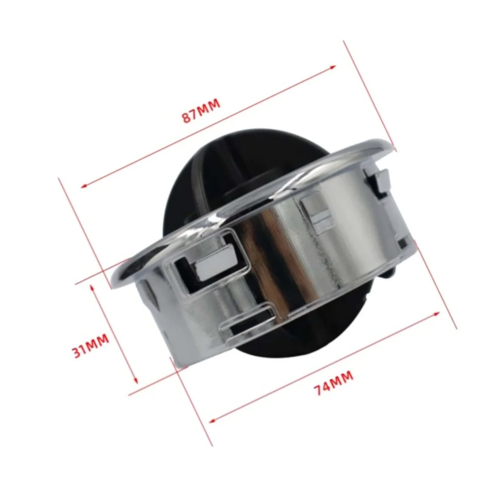 Electroplated Silver ABS Air Conditioning Vent Outlet For RV Truck For Coach Bus Yacht Interior Cooling System Upgrade Part